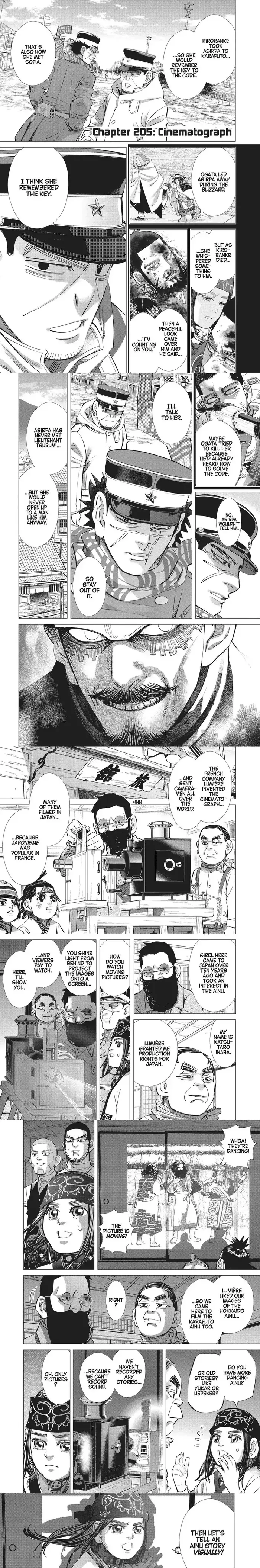 Golden Kamuy Chapter 205 image 1_optimized